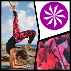 Athleta Mystique Chaturanga Mesh Capri Legging